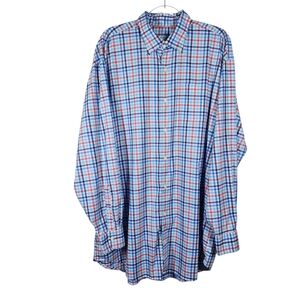 PETER MILLAR PLAID CASUAL SHIRT